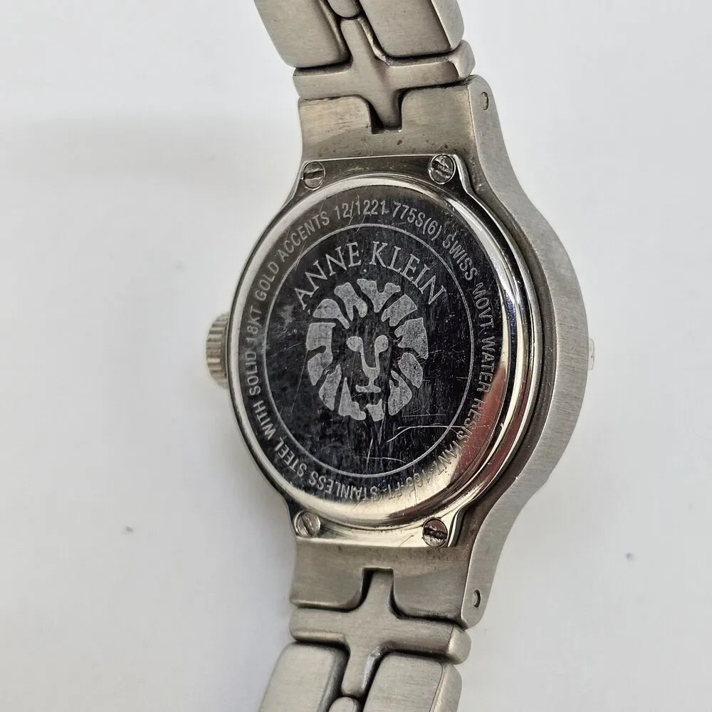 Anne Klein Diamond 18KT Accents Swiss Movement Women's‎ Watch 6.25